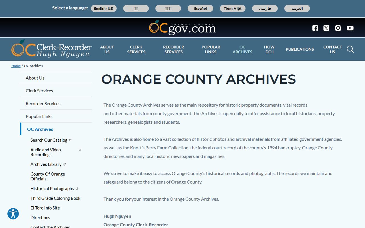 Laguna Hills city directory Orange County Archives collections