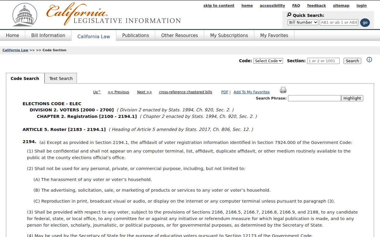 Laguna Hills neighbors California voter data permitted uses